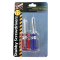 2 Pack Stubby Screwdriver Set